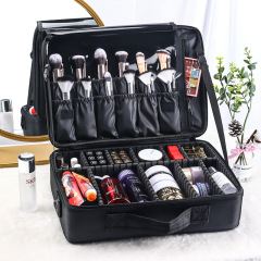 Manufacturer Wholesale Large Capacity Cosmetic Bag Tattoo Manicure and Makeup Portable Partition Tool Box Cosmetic Bag