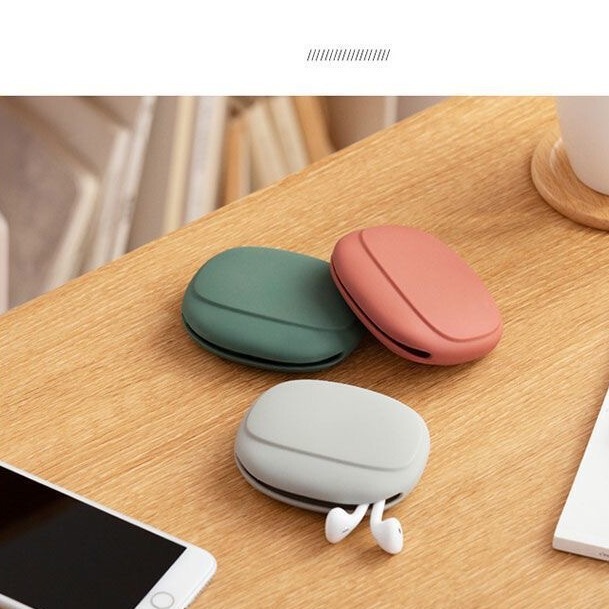 Wired earphone storage box data cable silicone bag protective cover Bluetooth earphone storage bag wireless earphone organization bag