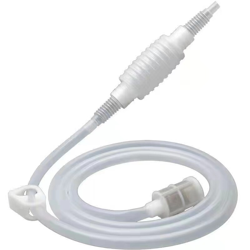 Food grade wine pump wine liquor silicone tube siphon filter fish tank water changer with filter to prevent clogging