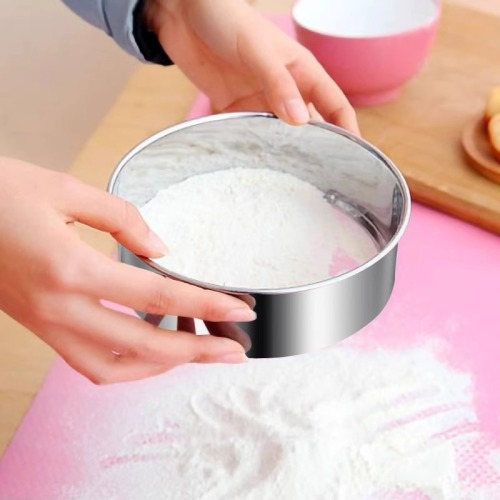 Sieve flour sieve stainless steel basket gong sieve filter mesh sieve household mesh sieve baking ultra-fine leakage noodles