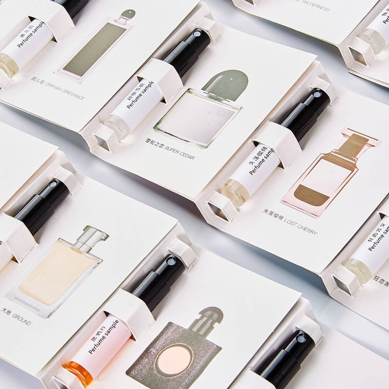 3ml perfume sample Q version card trial for men and women long-lasting light fragrance portable gift night market