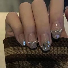 Handmade manicure, wearable manicure, removable sequins and diamonds for brides and pregnant women, pure desire, fake nail patches, phototherapy manicure