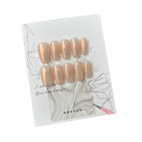 Top floor daughter white moonlight high-end sense gentle nude color pure lust moonlight powder simple handmade wearable nail polish