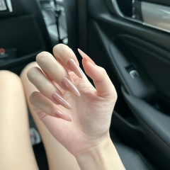 [Ling Luo original] Long style Zhen Huan pure desire nude hot girl internet celebrity finished product removable handmade wearable manicure