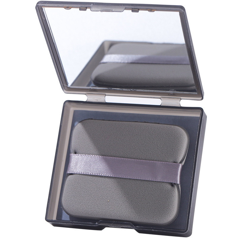 Bamboo charcoal facial oil-absorbing paper with mirror, oil-absorbing paper with powder puff, mirror box storage, portable refreshing facial oil-absorbing paper