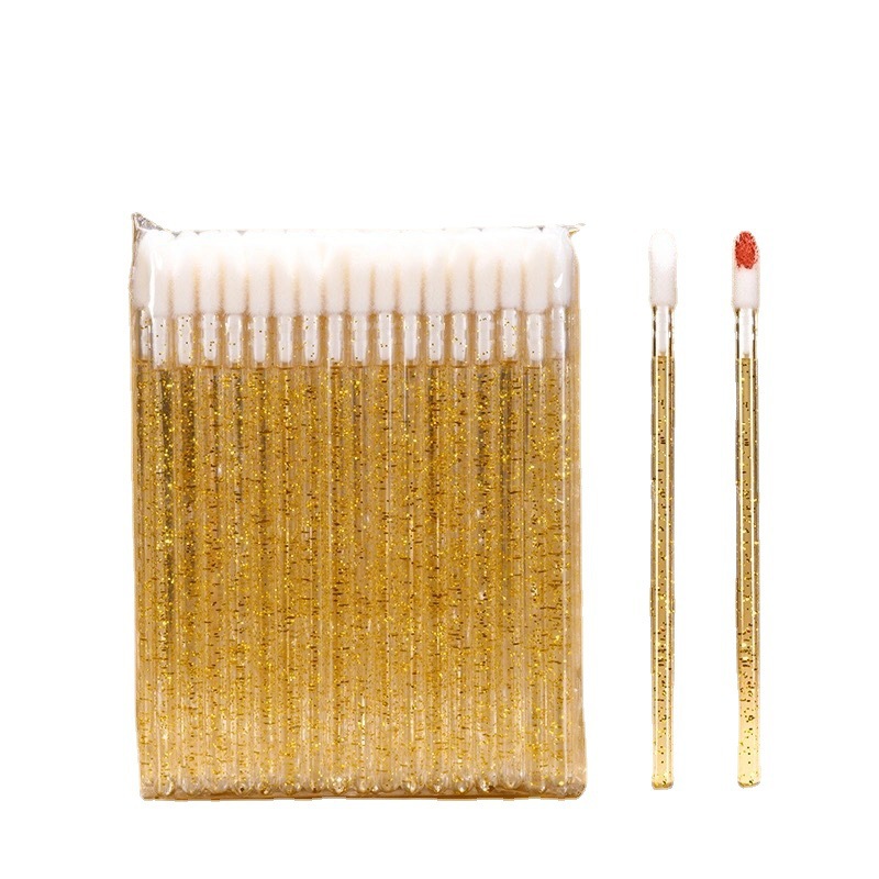 Disposable lip brush, crystal boxed jar, hygienic makeup artist's smudged lipstick, lipstick, lip glaze makeup brush