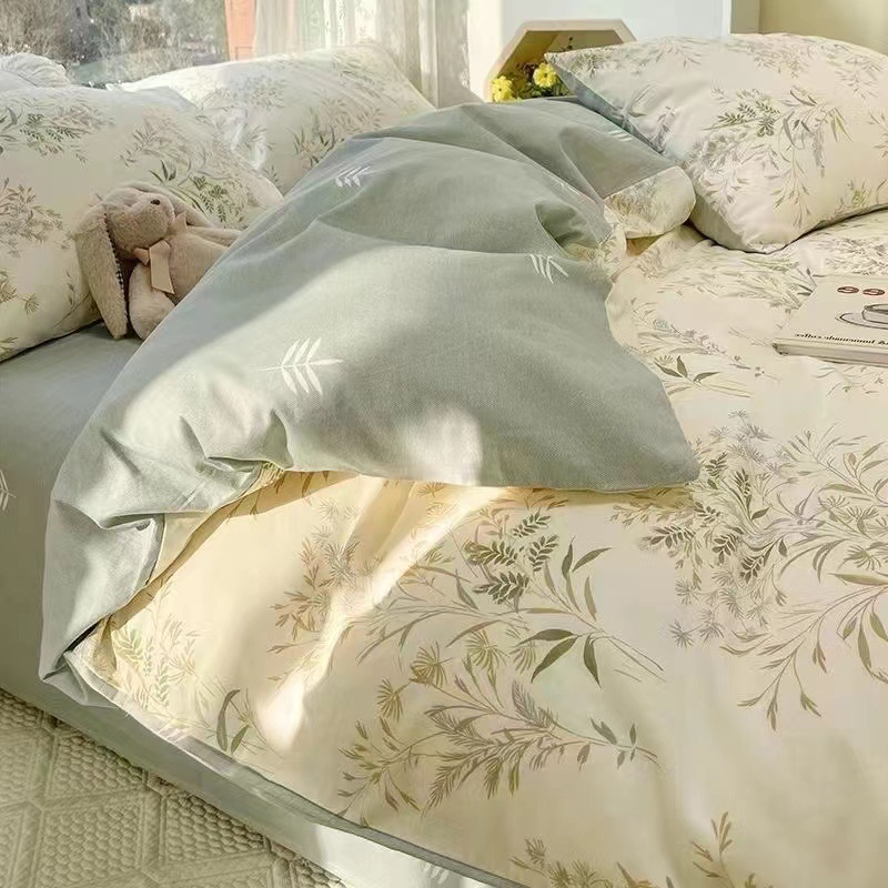 Wholesale bed 4-piece gift set home textile brushed four-piece set 1.5 m 1.8 m student daily necessities