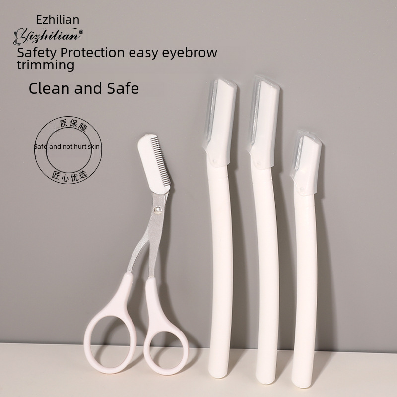 Eyebrow razor set, macro eyebrow razor, stainless steel eyebrow razor, beauty tools
