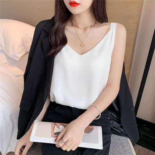 Chiffon Fashionable Vest Suspenders Women's Tops Small Shirts Spring Clothes New Summer Suits Suit Inner Sleeveless Hot Style