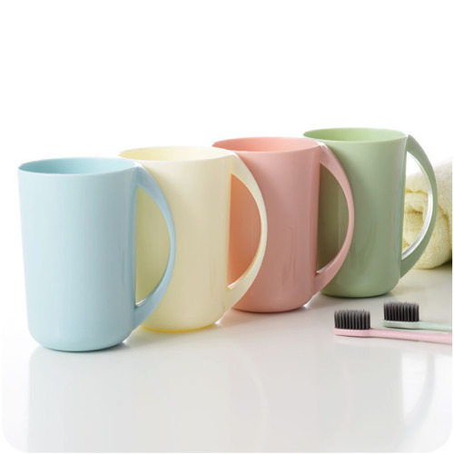 Simple and creative mouthwash cup, brushing cup, fashionable thickened plastic couple washing cup, toothbrush cup, random color