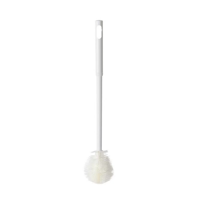 Silicone bottle brush, cup brush, household long-handled bottle cleaning brush, brush head, foldable, no dead ends, multifunctional cleaning brush