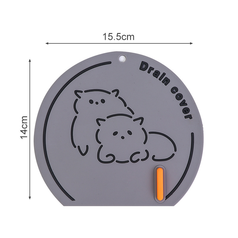 Floor drain stickers are enlarged and thickened. Bathroom and toilet cartoon floor drain covers prevent insects and deodorize cockroaches and small flying insects.