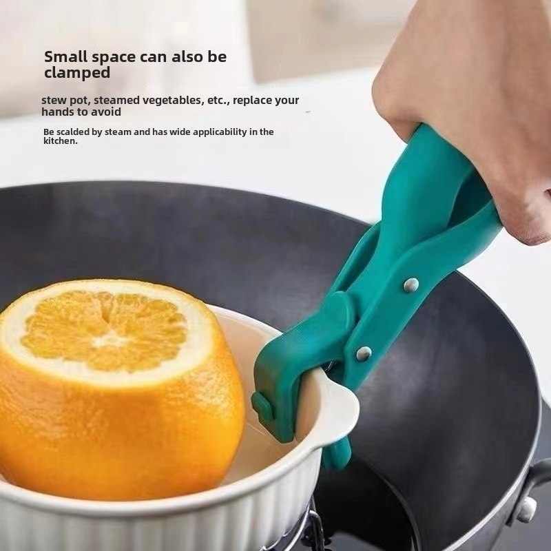 Anti-scalding plate and bowl clip, multi-functional tray clip, cross-border anti-slip creative home kitchen silicone anti-scalding clip
