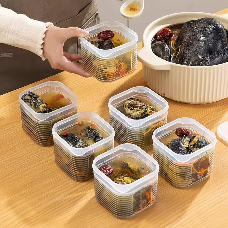 Frozen soup box, refrigerator-specific food dispensing box, chicken soup crisper, food-grade freezer-specific storage and storage box