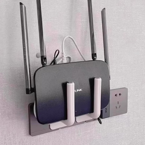 Wireless router placement shelf fixed wall-mounted wifi storage rack no punching wall-mounted light cat storage box