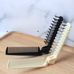 High-quality plastic folding comb, hair smoothing comb, children's hair comb, styling comb, fine-toothed comb, compact and portable for travel