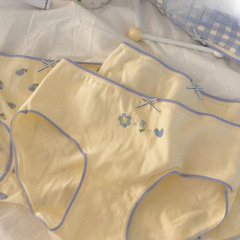 Class A baby cotton pure cotton fresh floral summer thin girly style mid-waist Japanese girls underwear for women