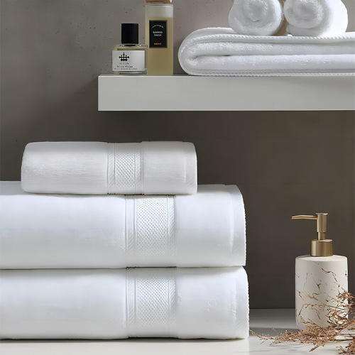 Five-star hotel towels, 100% cotton, absorbent and lint-free, hotel and bed and breakfast towels, bath towels, hotel white towels