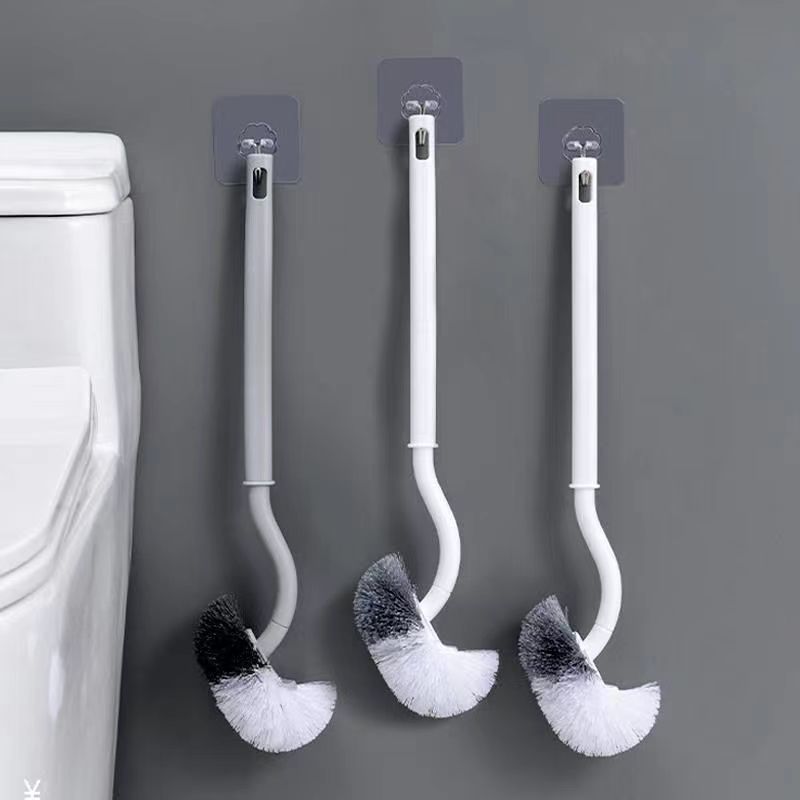 Toilet brush household no dead ends long handle toilet brush set bathroom cleaning brush toilet brush artifact
