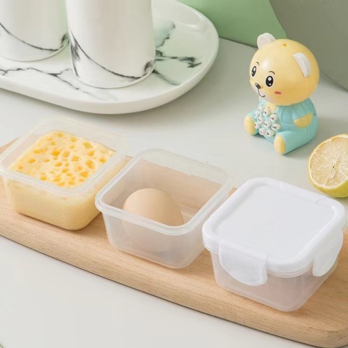 Mini crisper sealed plastic box baby food box retortable high temperature resistant food grade infant storage box