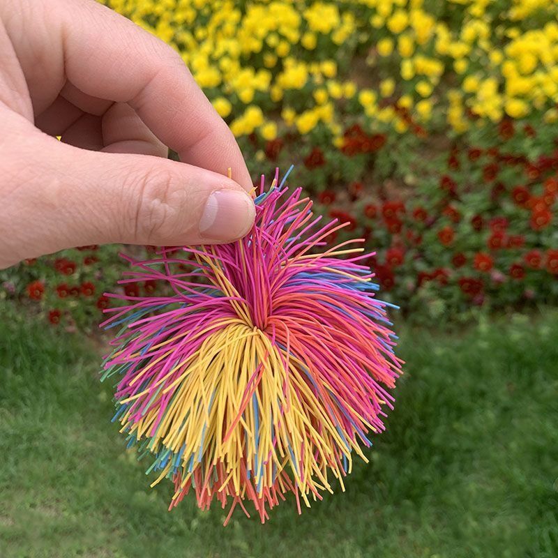 Colorful rubber silk balls, cornhole balls for primary school students, rubber band fur balls, shuttlecock balls, toys and accessories.