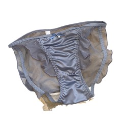 French style of pure desire~Sexy lace underwear for women, nude, seamless, breathable, low-waisted pure cotton crotch ice silk women's briefs