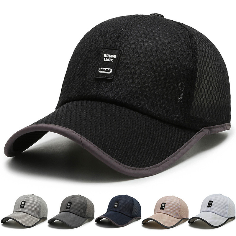 Hat Men's Peaked Cap Outdoor Sun Protection Sun Hat Women's Breathable Sun Hat Fishing Net Cap Baseball Cap