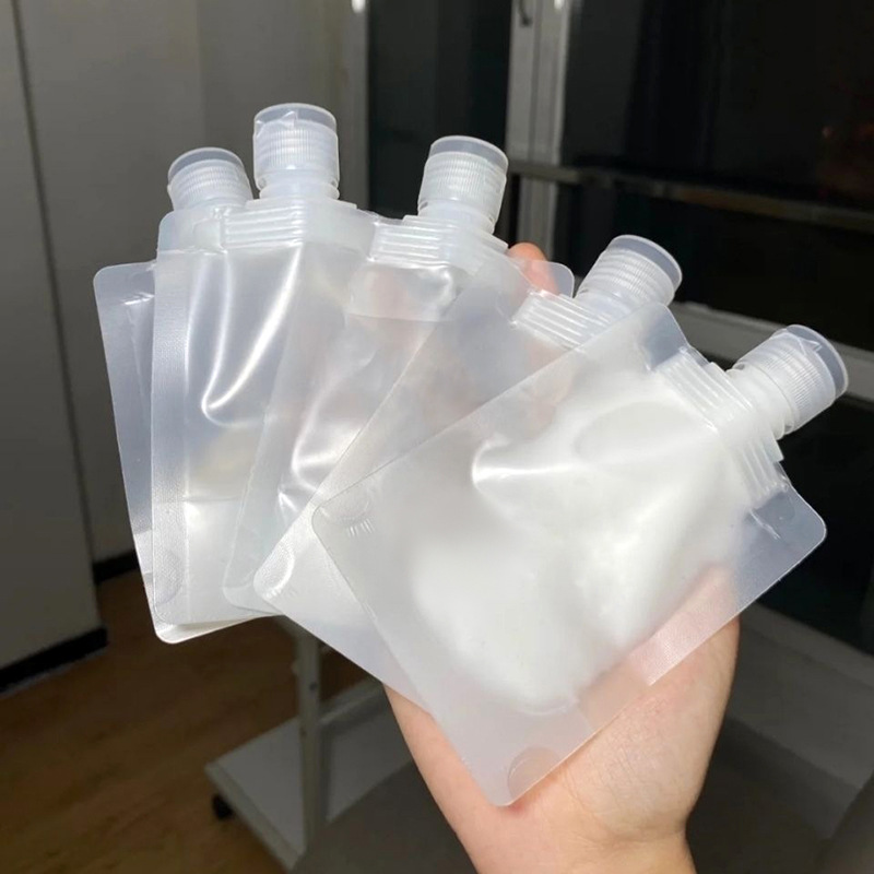 Lotion refill bag, travel portable cosmetics classification bag, thickened sealed shampoo and shower gel refill bag