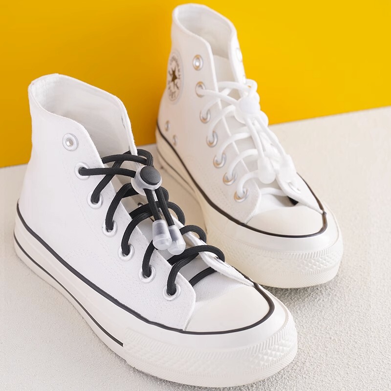 Shoelace buckle for lazy people without tying, convenient elastic elastic shoelace rope holder accessories button buckle shoe buckle clip buckle