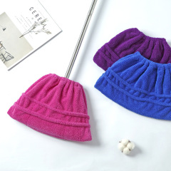 Lazy Broom Cover New Thick Coral Velvet Water Absorbent Dust Removal Broom Cover Housework Cleaning Broom Cover Cloth Wholesale