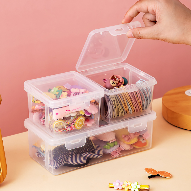 Rubber band storage box, hair ties, hair accessories, hair clips, jewelry clips, children's baby girl hair accessories, rubber band small box