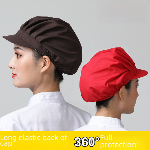 Factory workshop dustproof and breathable kitchen chef hat work hat waiter hat hygienic food hat men and women catering hat