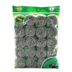 20 pieces of steel wire balls for commercial use, stainless steel wire balls that do not fall off, kitchen scrubbing pots, dishwashing and cleaning