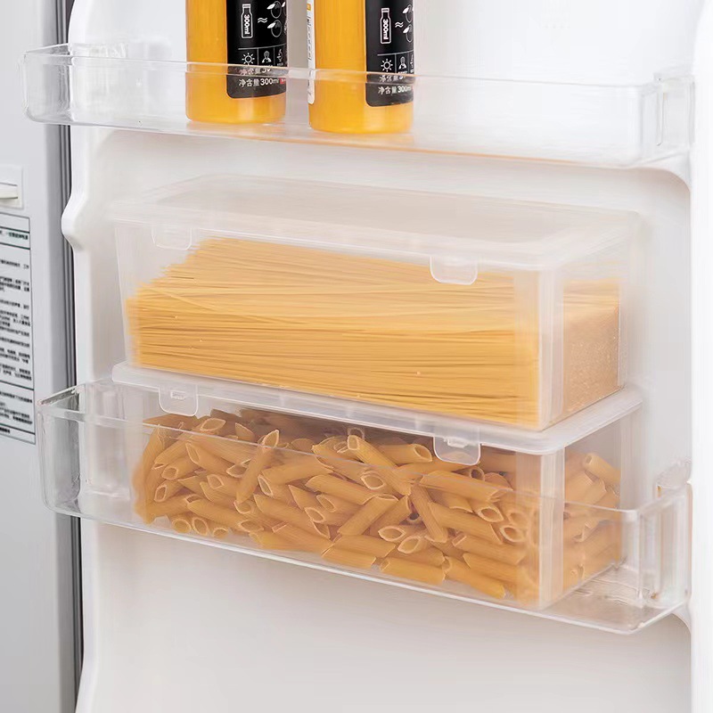 Large-capacity noodle storage box kitchen sealed noodle storage fresh-keeping box noodle box refrigerator storage box