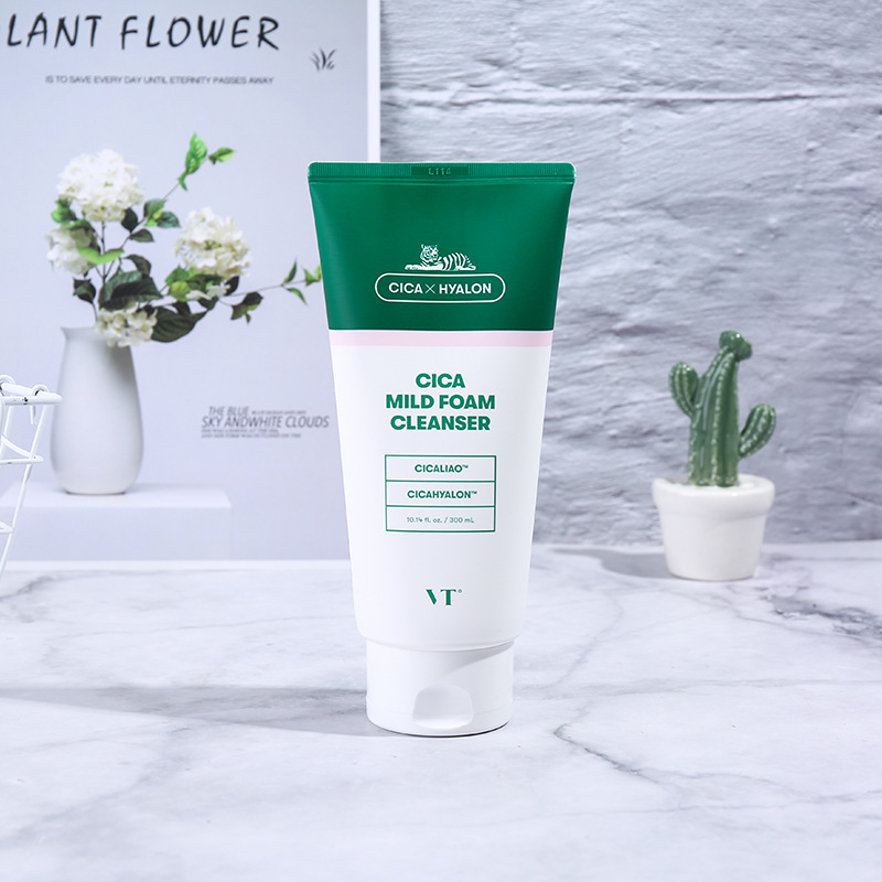 VT Tiger Facial Cleanser Women's Amino Acid Cleansing Deep Cleansing Gentle Control Hyaluronic Acid Moisturizing Cream Acne Oil