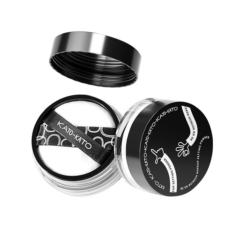 KATO Loose Powder Setting Makeup Oil Controlling Long-lasting Makeup Waterproof Concealer Powder Delicate Women with Mixed Oily Skin Official Flagship Store