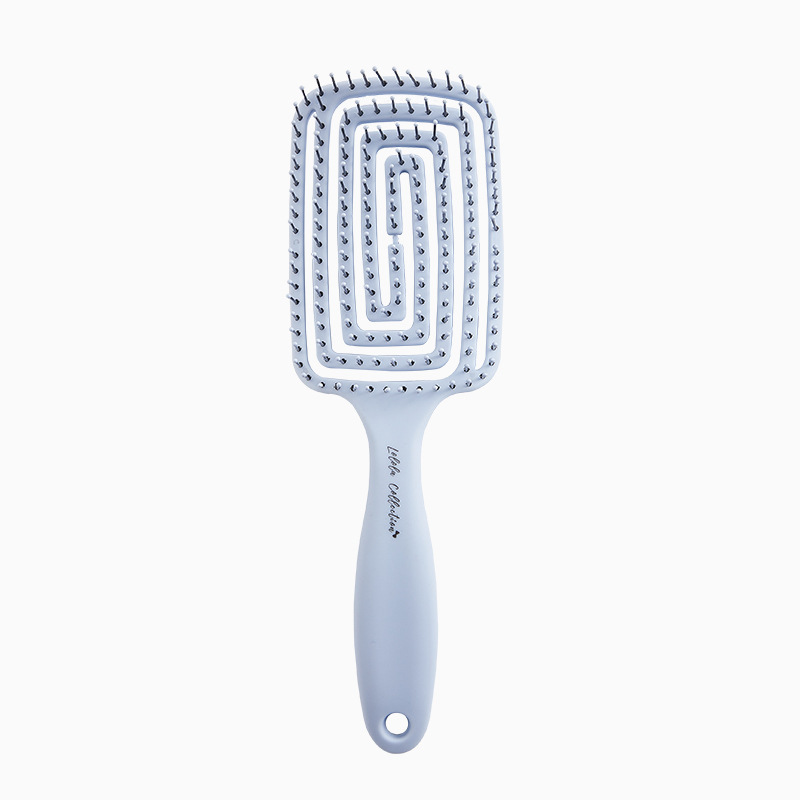 LOLOLA Lolola comb wet hair reshaped massage hair fluffy hollow dry and wet dual-use elastic comb without hair jam