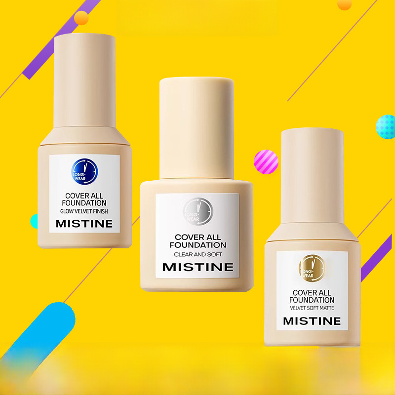 Missiting Liquid Foundation Little Blue Shield Liquid Foundation Genuine Official Flagship Store Dry Skin Liquid Foundation Long-lasting and Doesn’t Take Off Makeup