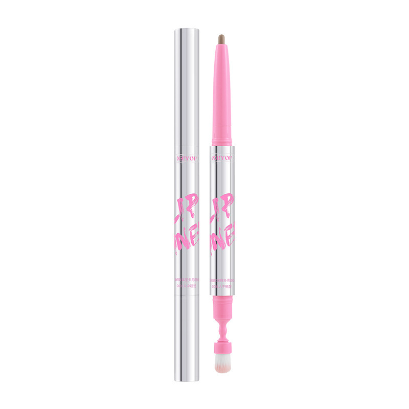 NEIYOU double-ended lip liner outlines the lip shape, long-lasting color, nude color, affordable whitening lipstick pen