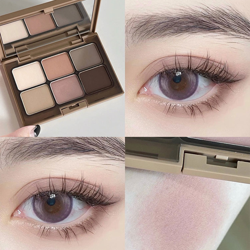 everbab eyeshadow matte eyeshadow palette ins affordable student matte earth color blush highlighter contour all in one palette