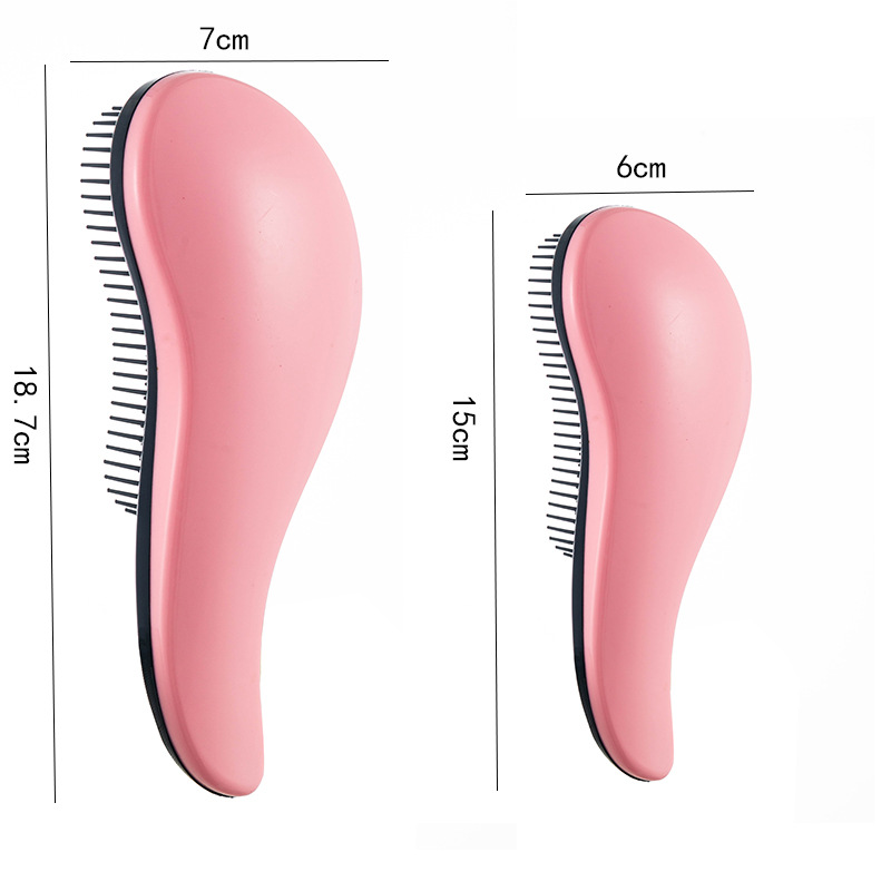 Factory direct supply cross-border TT95 hair smoothing comb soft teeth non-knot hairdressing comb plastic straight hair massage comb wholesale