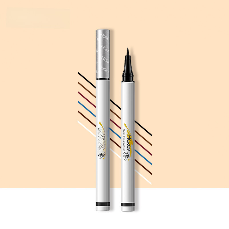 Popular Hankafu color eyeliner anti-sweat eyeliner for novices with thin heads, non-fading makeup, long-lasting non-fading eyeliner