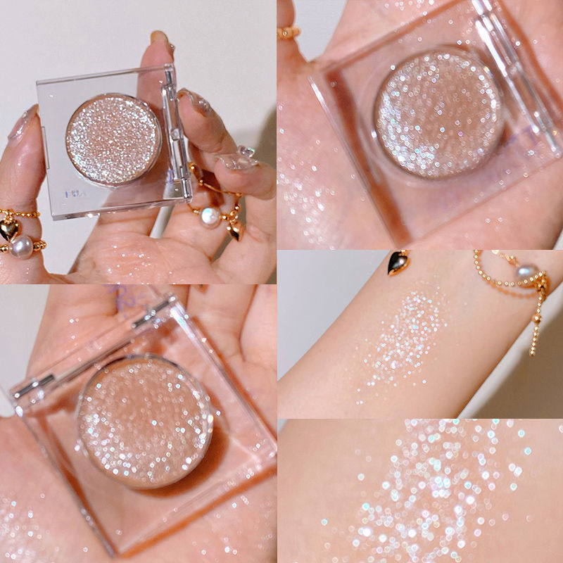 DIKALU single color cowherd flat replacement galaxy diamond burst eye shadow sparkling super flash pearlescent polarized can be used as highlight