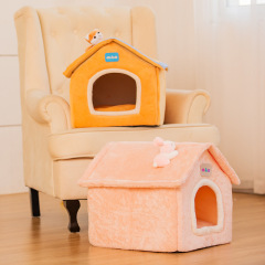 Small, medium and large, removable and washable cat kennel for all seasons, closed house, winter dog kennel, warm cat kennel