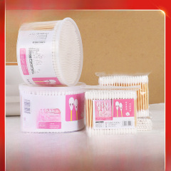 Cotton swab factory disposable cosmetic cotton swabs for ear use double-ended bamboo swabs cotton swabs bagged and boxed