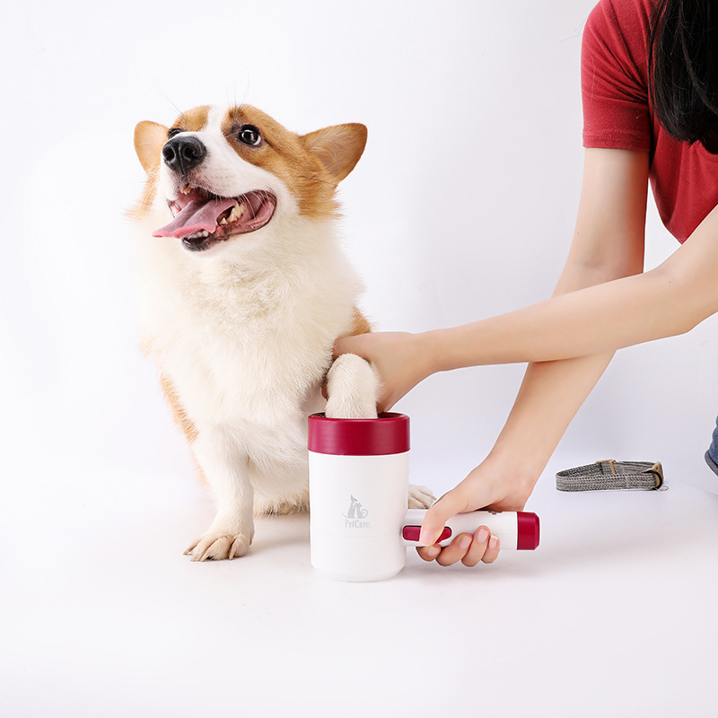 Cross-border pet foot washing cup, foot washing device, paw washing cat and dog supplies, cleaning and beauty automatic foot washing cup