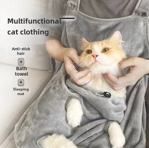 Cat Hugging Suit, Cat Lust Apron, Non-stick Fur Kangaroo Suit, Cat Pet Luxury Suit, Apron, Cross-border New Product Cat Bib