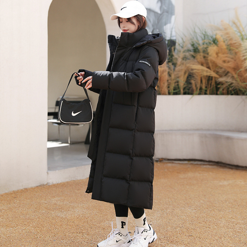 Aidanmeng Down Jacket Women 2024 New 400g 90 White Duck Down Over Knee Long Winter Jacket for Men and Women Couples