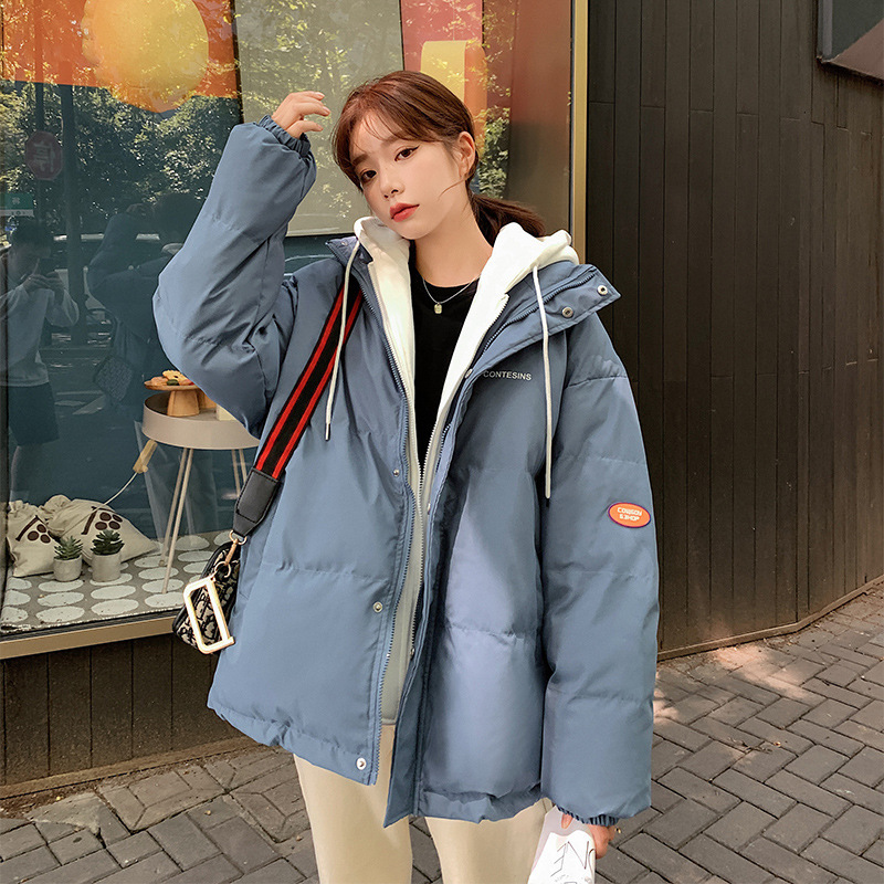 oversize bread coat short down cotton coat women's new trendy autumn and winter coat thick cotton jacket