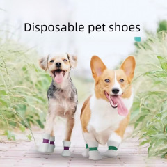 MAJIYAHE pet shoe covers disposable dog shoe covers cat pet waterproof foot covers outdoor shoe covers;